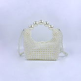 Sac fourre-tout à bandoulière tissé à la main avec perles, grand sac de dîner de haute qualité pour mondains